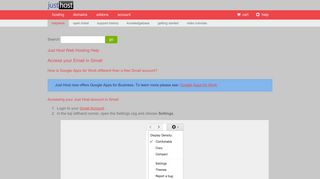 Access your Email in Gmail - JustHost Login