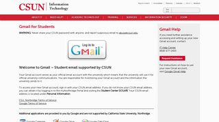 Gmail for Students | California State University, Northridge