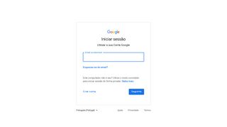 Iniciar sessão – Contas Google