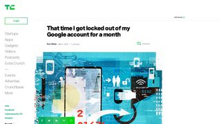 That time I got locked out of my Google account for a month ...