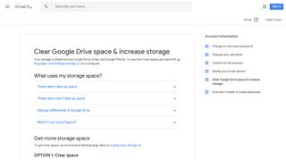 Clear Google Drive space & increase storage - Gmail Help