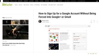 How to Sign Up for a Google Account Without Being Forced into ...