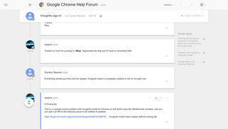 Incognito sign-in - Google Product Forums