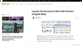 Log into Two Accounts at Once with Chrome's Incognito Mode