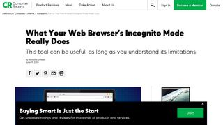 What Your Web Browser's Incognito Mode Really Does - Consumer ...