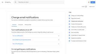 Change email notifications - Android - Gmail Help - Google Support