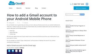 How to add a Gmail account to your Android Mobile Phone | TechVine ...