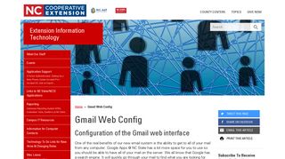 Gmail Web Config | NC State Extension