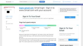 Access login-gmail.net. Gmail login - Sign in to www.Gmail.com with ...