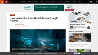 How to Check Gmail Account Login Activity And Prevent Suspicious ...