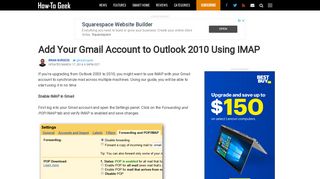 Add Your Gmail Account to Outlook 2010 Using IMAP - How-To Geek