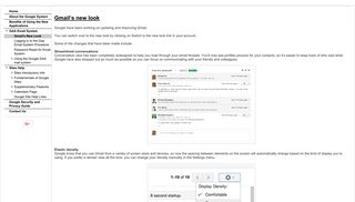 Gmail's New Look - Support Site - Google Sites