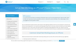 Gmail Not Working on iPhone? Check 7 Tips Here - iMyFone
