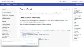 Control Panel | Custom Search | Google Developers