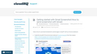 Getting started with Gmail Screenshot (How to send screenshot with ...