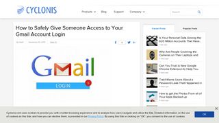How to Safely Give Someone Access to Your Gmail Account Login