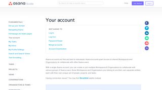 Managing your account settings | Product guide · Asana