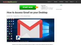 How to Access Gmail on your Desktop - Make Tech Easier