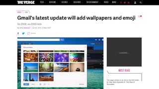 Gmail's latest update will add wallpapers and emoji - The Verge