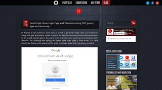Gmail Style Clone Login Page and Validation Using PHP, Jquery, Ajax ...