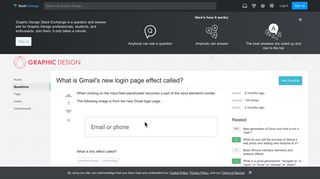 interface design - What is Gmail's new login page effect called ...