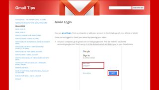 Gmail Login - Gmail Tips - Google Sites