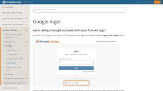 Google login - Pivotal Tracker