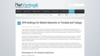 APN Settings for Mobile Networks in Trinidad and Tobago ...