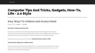 Easy Ways To Unblock and Access Gmail