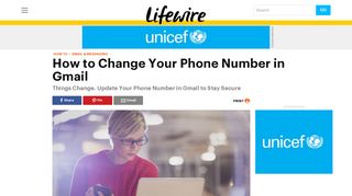 How to Change Your Phone Number in Gmail - Lifewire