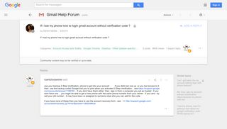 If I lost my phone how to login gmail account without verification ...