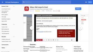 GMass: Mail merge for Gmail - G Suite Marketplace