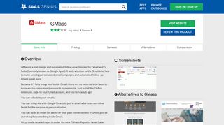 GMass Pricing, Reviews, Features & Alternatives | SaasGenius