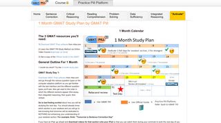 1 Month GMAT Study Plan - GMAT Pill
