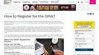 How to Register for the GMAT | The Princeton Review