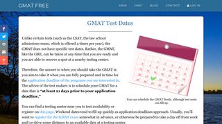 GMAT Test Dates | GMAT Free