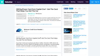 Capital One GM BuyPower Card Reviews - WalletHub
