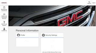 GMC Owner Center: My Account