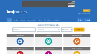 BMJ Careers | jobs | Choose from 744 live vacancies