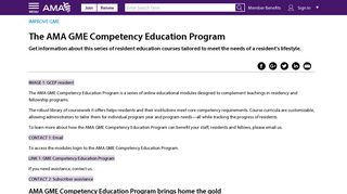 The AMA GME Competency Education Program | American Medical ...