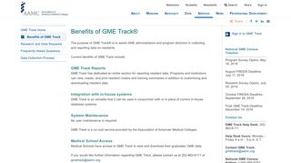 Benefits of GME Track - GME Track - Services - AAMC