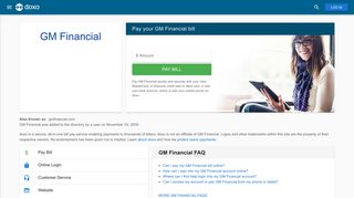 GM Financial: Login, Bill Pay, Customer Service and Care Sign-In - Doxo