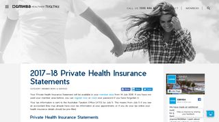 2017–18 Private Health Insurance Statements - gmhba