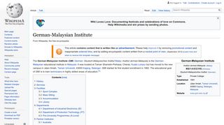 German-Malaysian Institute - Wikipedia