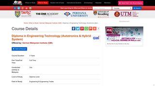 Diploma in Engineering Technology (Autotronics & Hybrid System ...