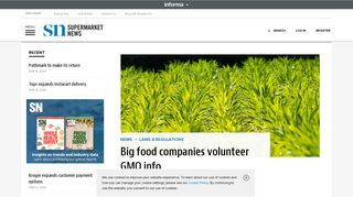 Big food companies volunteer GMO info | Supermarket News