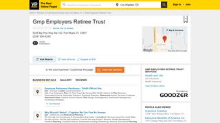 Gmp Employers Retiree Trust 5245 Big Pine Way Ste 102, Fort Myers ...
