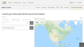 Find Performance Dealer - Chevrolet