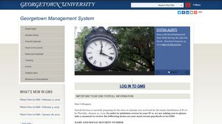 Georgetown Management System | Georgetown University