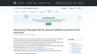 Using Group Managed Service Account (GMSA) to connect to AD ...